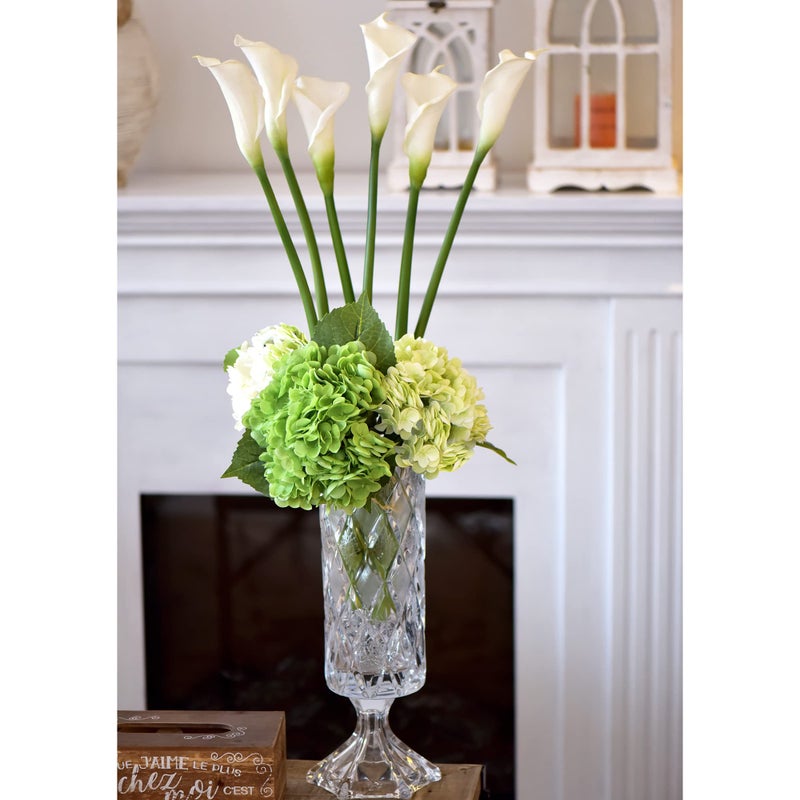 FiveSeasonStuff Real Touch Calla Lily Artificial Flowers, Wedding Bridal Floral Arrangements (25'' 6 Long Stems, Spring White) - Image 4